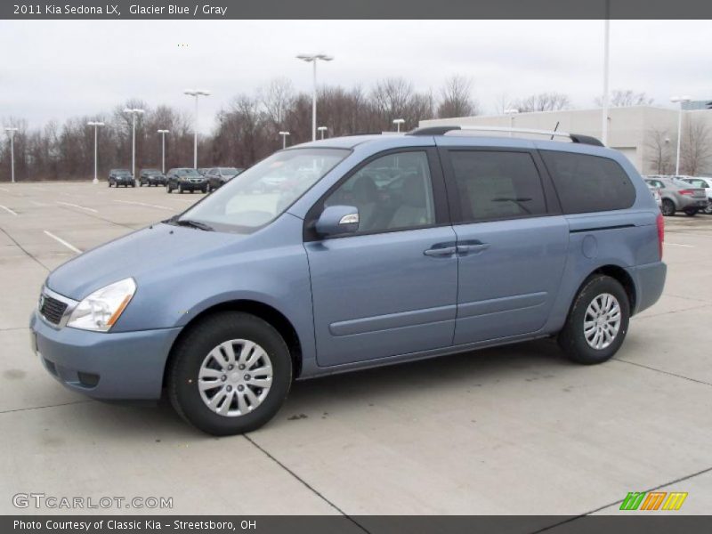 Glacier Blue / Gray 2011 Kia Sedona LX