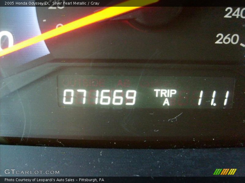 Silver Pearl Metallic / Gray 2005 Honda Odyssey EX