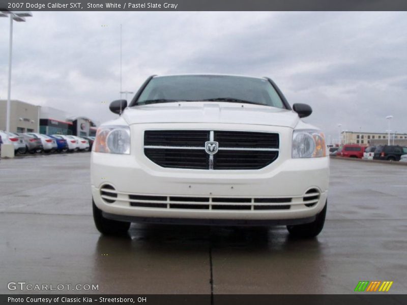 Stone White / Pastel Slate Gray 2007 Dodge Caliber SXT