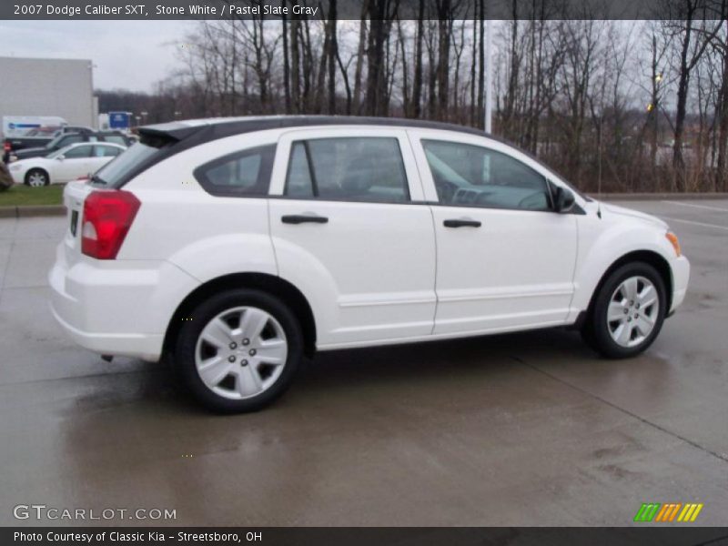 Stone White / Pastel Slate Gray 2007 Dodge Caliber SXT
