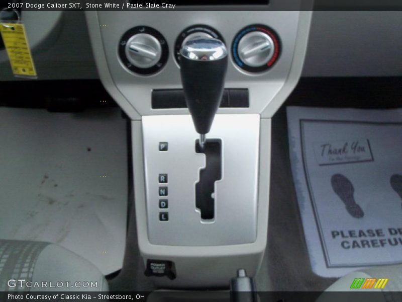 Stone White / Pastel Slate Gray 2007 Dodge Caliber SXT