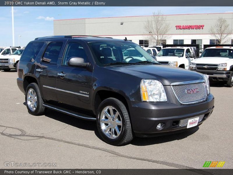 Storm Gray Metallic / Ebony 2010 GMC Yukon Denali AWD