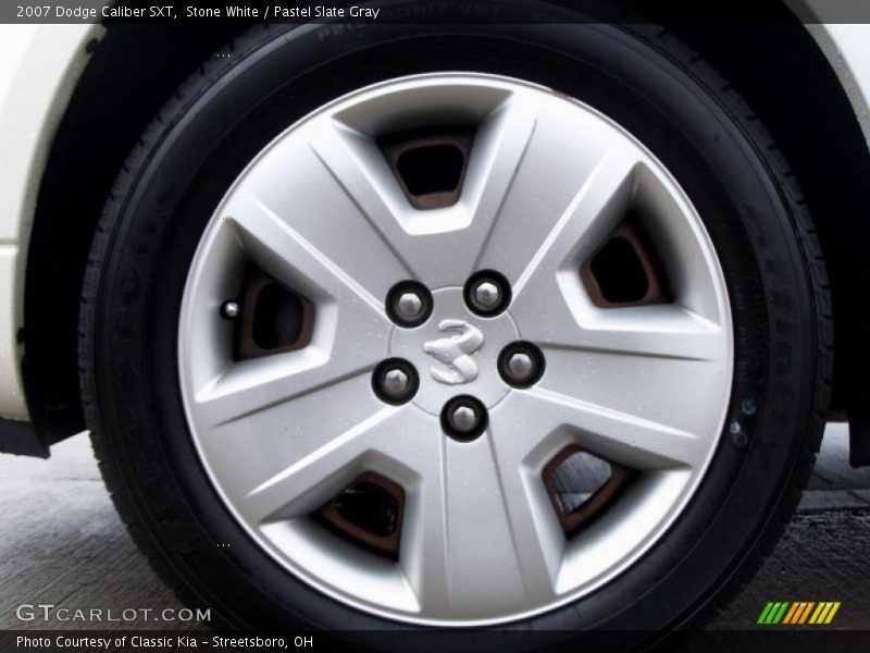 Stone White / Pastel Slate Gray 2007 Dodge Caliber SXT
