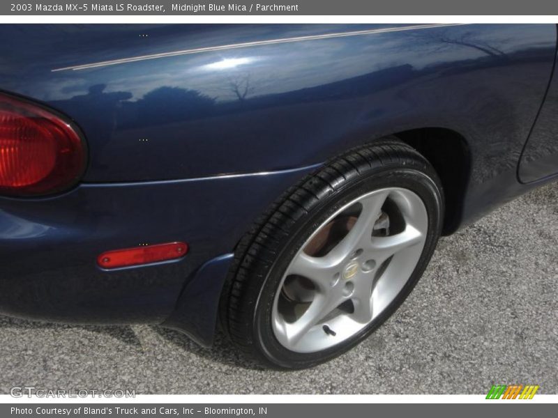 Midnight Blue Mica / Parchment 2003 Mazda MX-5 Miata LS Roadster