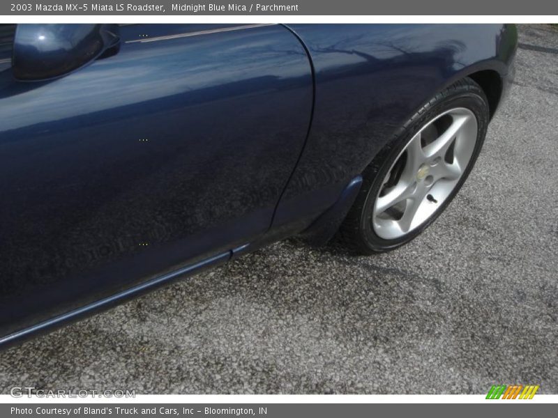 Midnight Blue Mica / Parchment 2003 Mazda MX-5 Miata LS Roadster