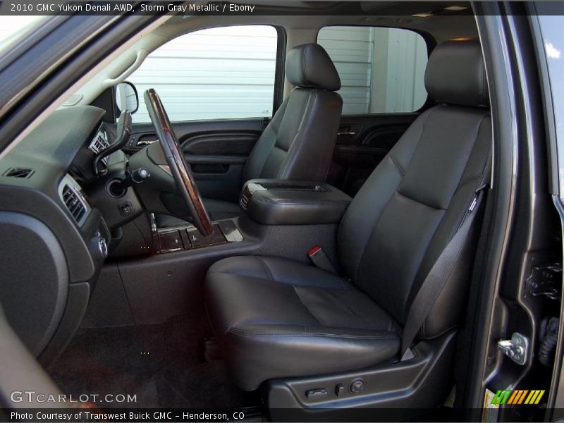 Storm Gray Metallic / Ebony 2010 GMC Yukon Denali AWD