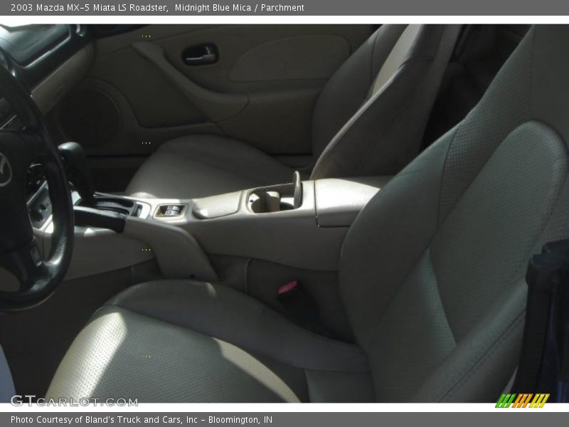 Midnight Blue Mica / Parchment 2003 Mazda MX-5 Miata LS Roadster