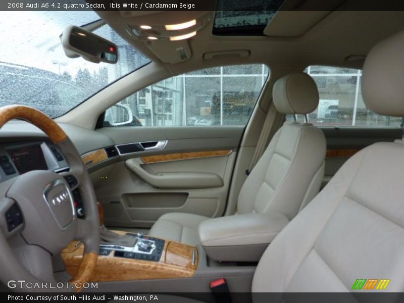 Ibis White / Cardamom Beige 2008 Audi A6 4.2 quattro Sedan
