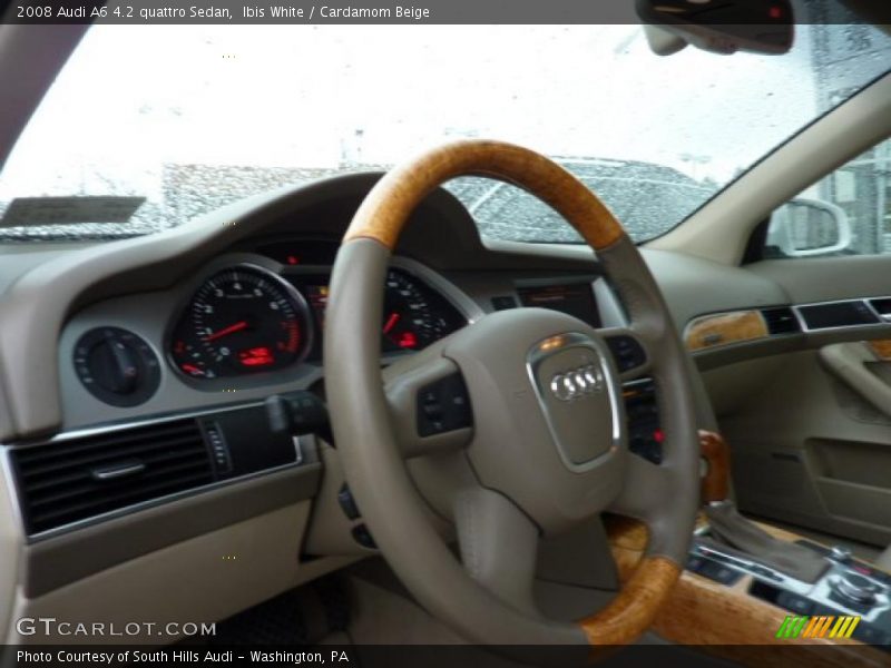 Ibis White / Cardamom Beige 2008 Audi A6 4.2 quattro Sedan