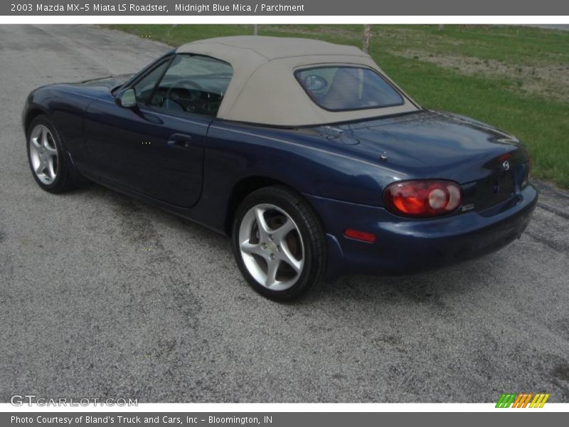 Midnight Blue Mica / Parchment 2003 Mazda MX-5 Miata LS Roadster