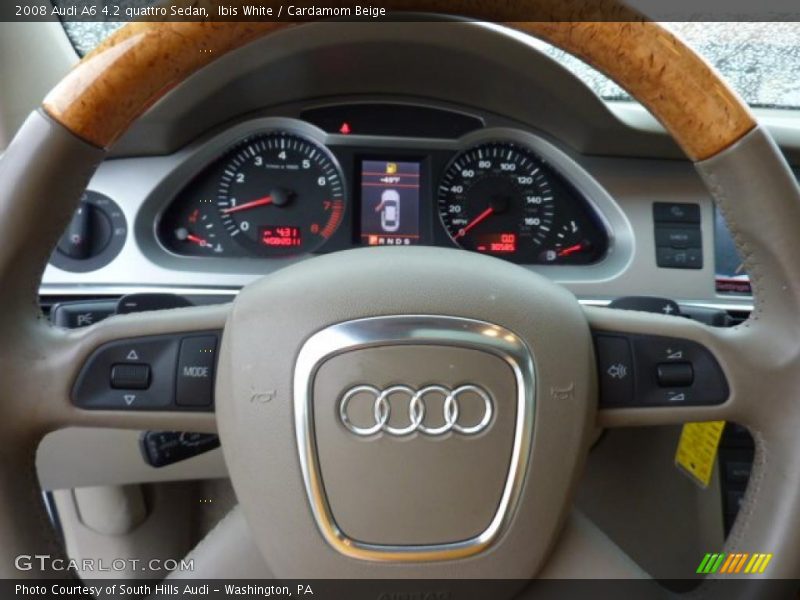 Ibis White / Cardamom Beige 2008 Audi A6 4.2 quattro Sedan