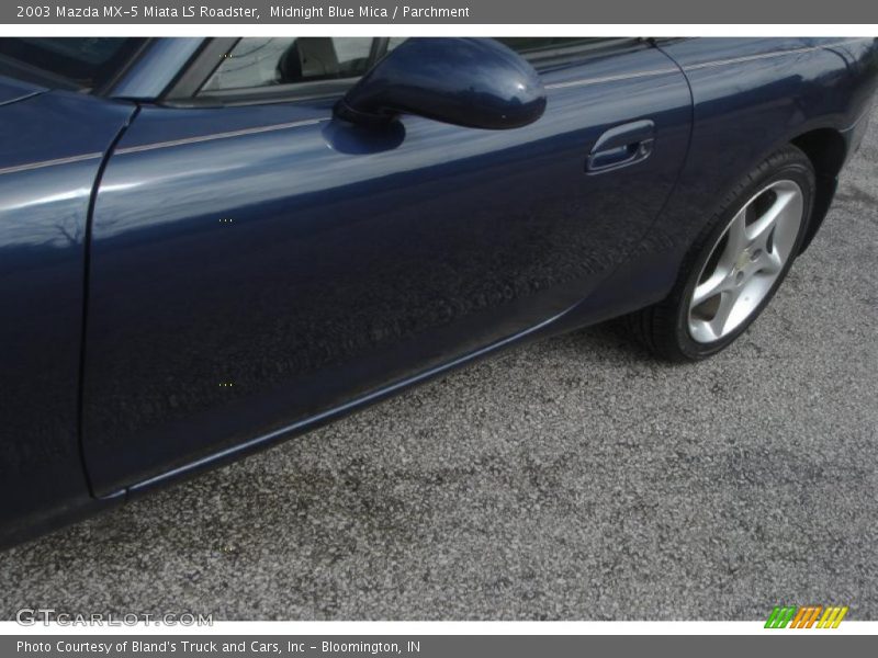 Midnight Blue Mica / Parchment 2003 Mazda MX-5 Miata LS Roadster