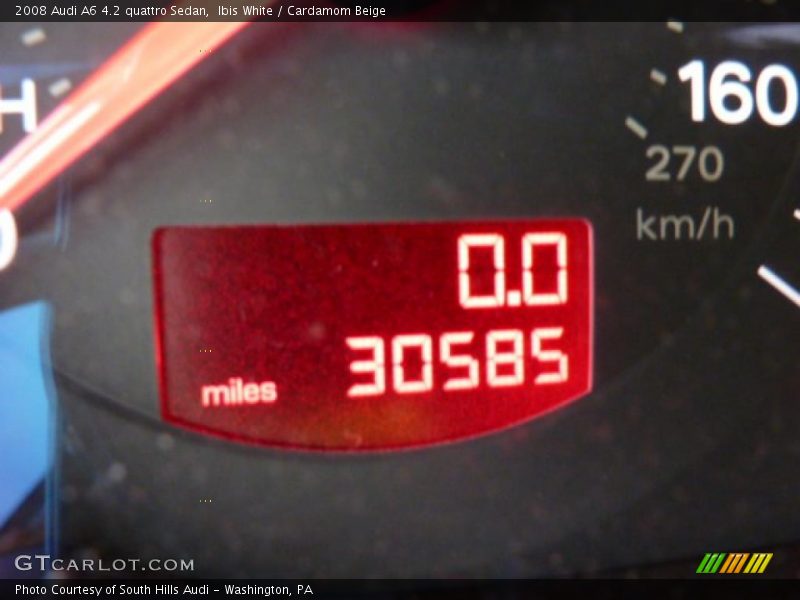 Ibis White / Cardamom Beige 2008 Audi A6 4.2 quattro Sedan