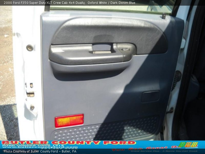 Oxford White / Dark Denim Blue 2000 Ford F350 Super Duty XLT Crew Cab 4x4 Dually