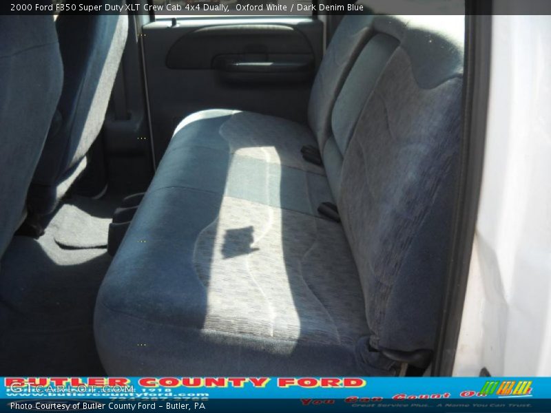Oxford White / Dark Denim Blue 2000 Ford F350 Super Duty XLT Crew Cab 4x4 Dually