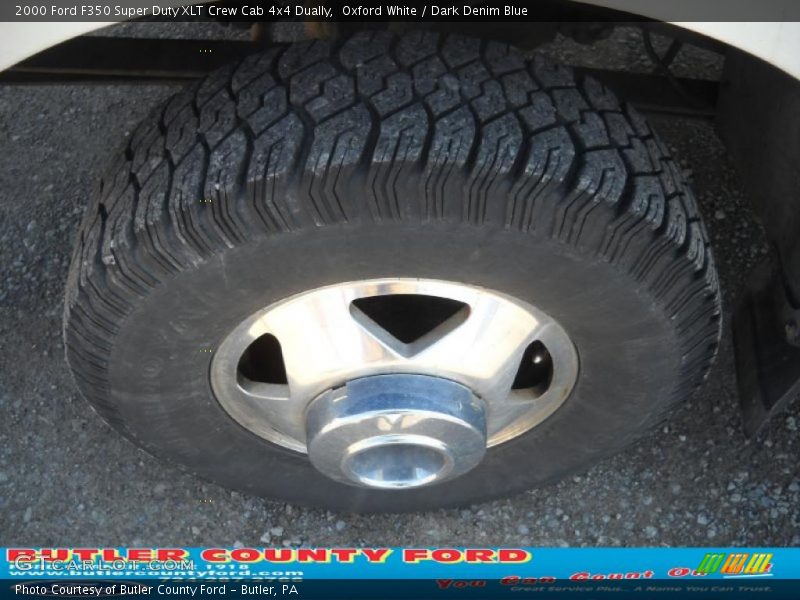 Oxford White / Dark Denim Blue 2000 Ford F350 Super Duty XLT Crew Cab 4x4 Dually