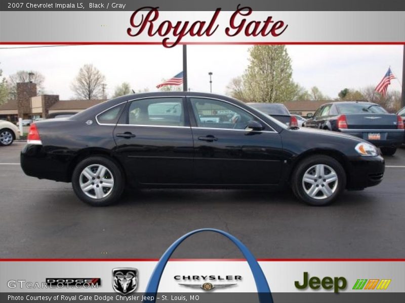 Black / Gray 2007 Chevrolet Impala LS