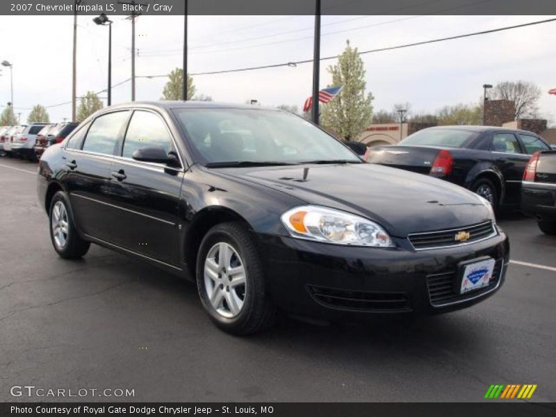 Black / Gray 2007 Chevrolet Impala LS