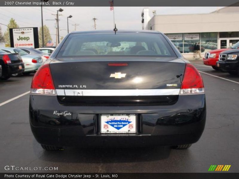 Black / Gray 2007 Chevrolet Impala LS