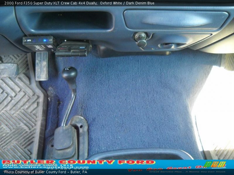 Oxford White / Dark Denim Blue 2000 Ford F350 Super Duty XLT Crew Cab 4x4 Dually