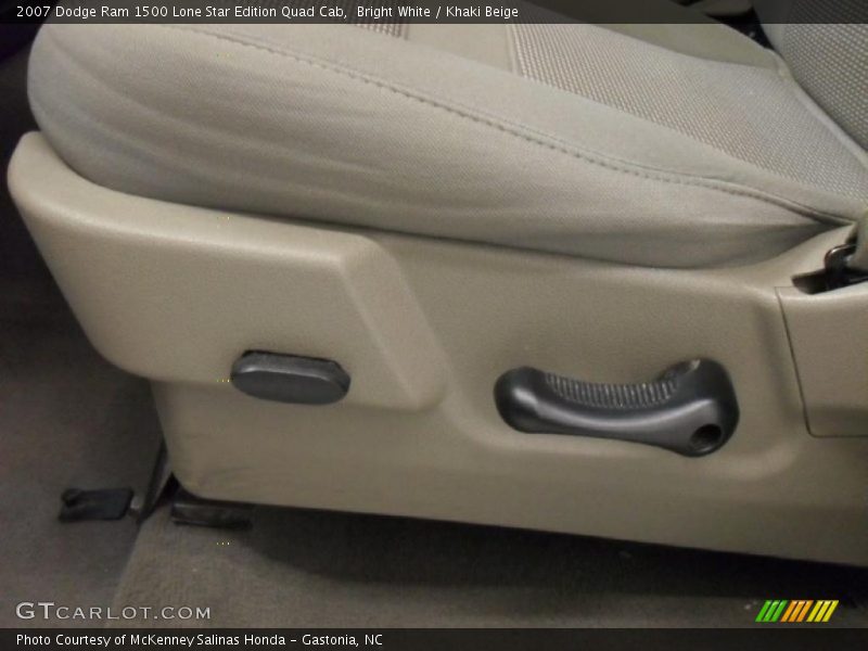 Bright White / Khaki Beige 2007 Dodge Ram 1500 Lone Star Edition Quad Cab