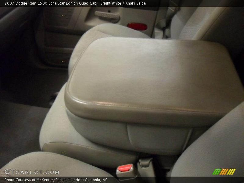 Bright White / Khaki Beige 2007 Dodge Ram 1500 Lone Star Edition Quad Cab