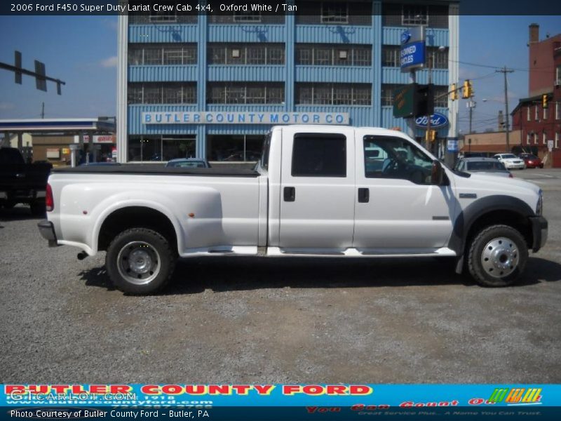 Oxford White / Tan 2006 Ford F450 Super Duty Lariat Crew Cab 4x4