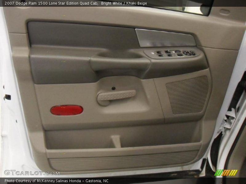 Bright White / Khaki Beige 2007 Dodge Ram 1500 Lone Star Edition Quad Cab