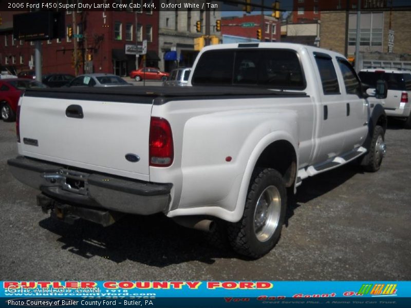 Oxford White / Tan 2006 Ford F450 Super Duty Lariat Crew Cab 4x4