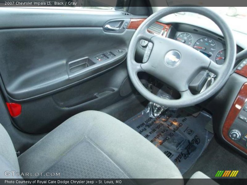 Black / Gray 2007 Chevrolet Impala LS