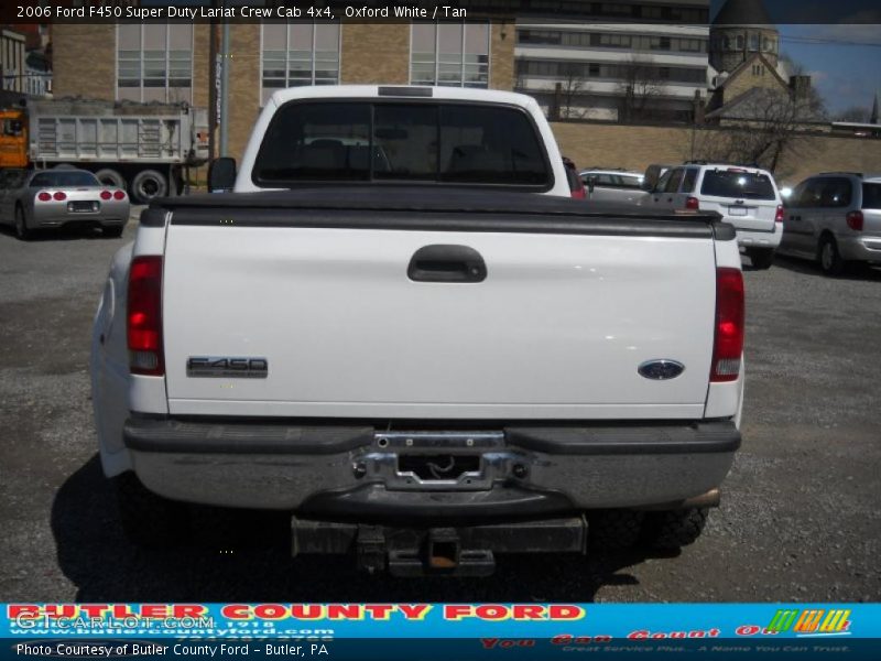 Oxford White / Tan 2006 Ford F450 Super Duty Lariat Crew Cab 4x4
