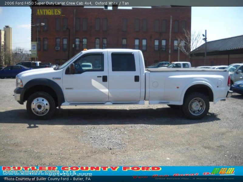 Oxford White / Tan 2006 Ford F450 Super Duty Lariat Crew Cab 4x4
