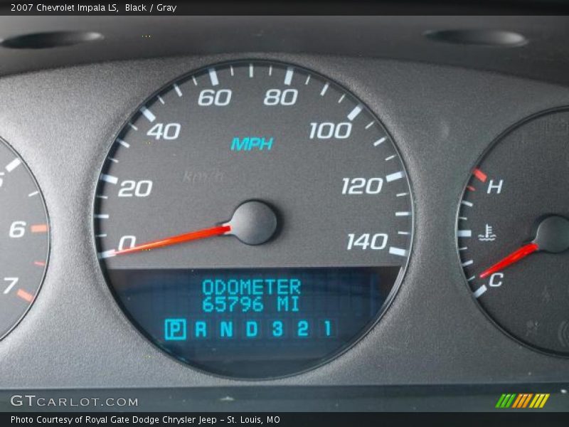 Black / Gray 2007 Chevrolet Impala LS