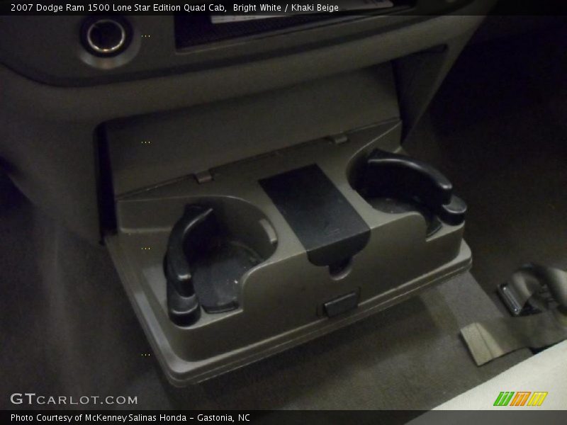Bright White / Khaki Beige 2007 Dodge Ram 1500 Lone Star Edition Quad Cab
