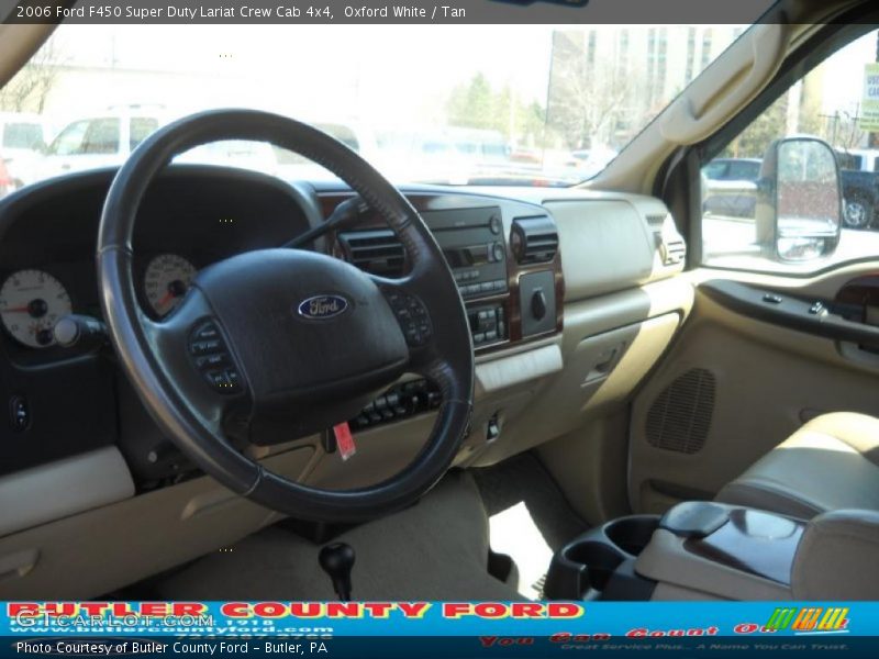 Oxford White / Tan 2006 Ford F450 Super Duty Lariat Crew Cab 4x4