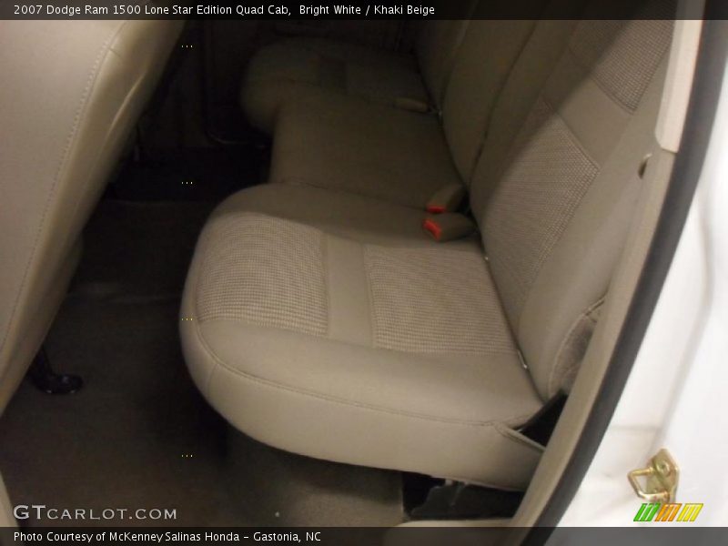 Bright White / Khaki Beige 2007 Dodge Ram 1500 Lone Star Edition Quad Cab