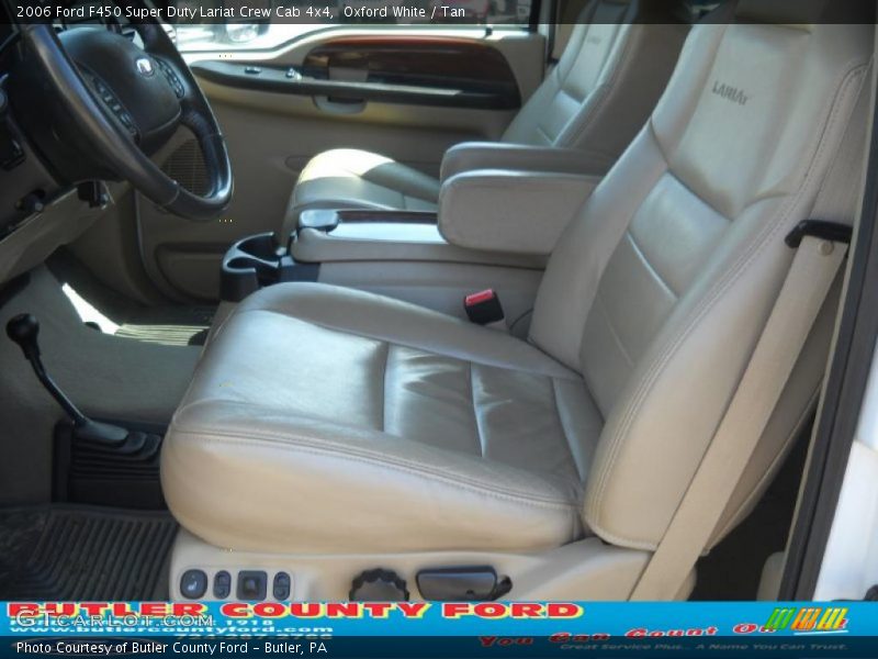 Oxford White / Tan 2006 Ford F450 Super Duty Lariat Crew Cab 4x4