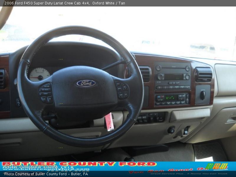 Oxford White / Tan 2006 Ford F450 Super Duty Lariat Crew Cab 4x4