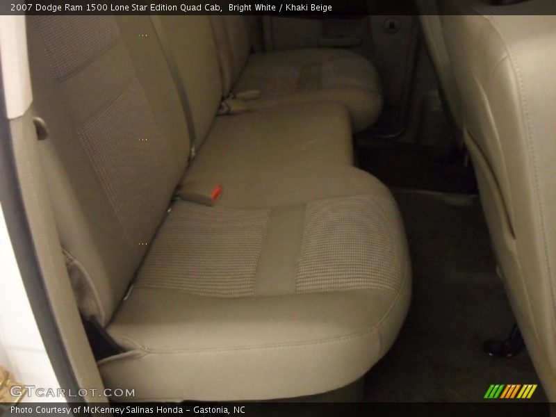 Bright White / Khaki Beige 2007 Dodge Ram 1500 Lone Star Edition Quad Cab