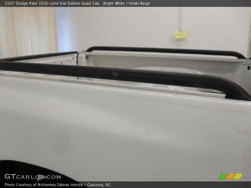 Bright White / Khaki Beige 2007 Dodge Ram 1500 Lone Star Edition Quad Cab