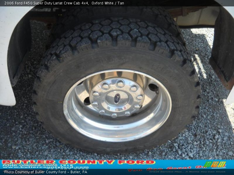 Oxford White / Tan 2006 Ford F450 Super Duty Lariat Crew Cab 4x4