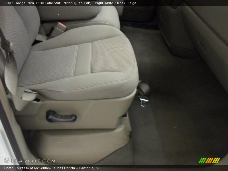 Bright White / Khaki Beige 2007 Dodge Ram 1500 Lone Star Edition Quad Cab
