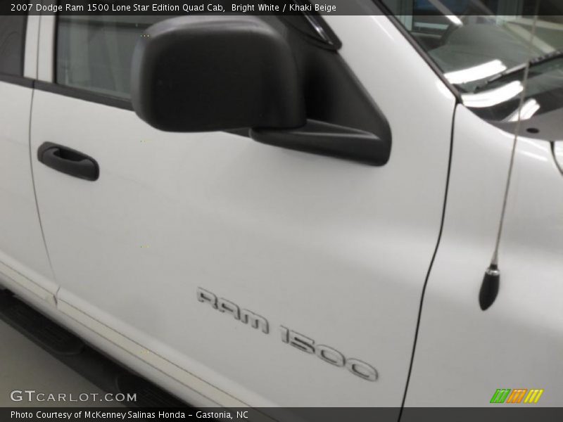Bright White / Khaki Beige 2007 Dodge Ram 1500 Lone Star Edition Quad Cab