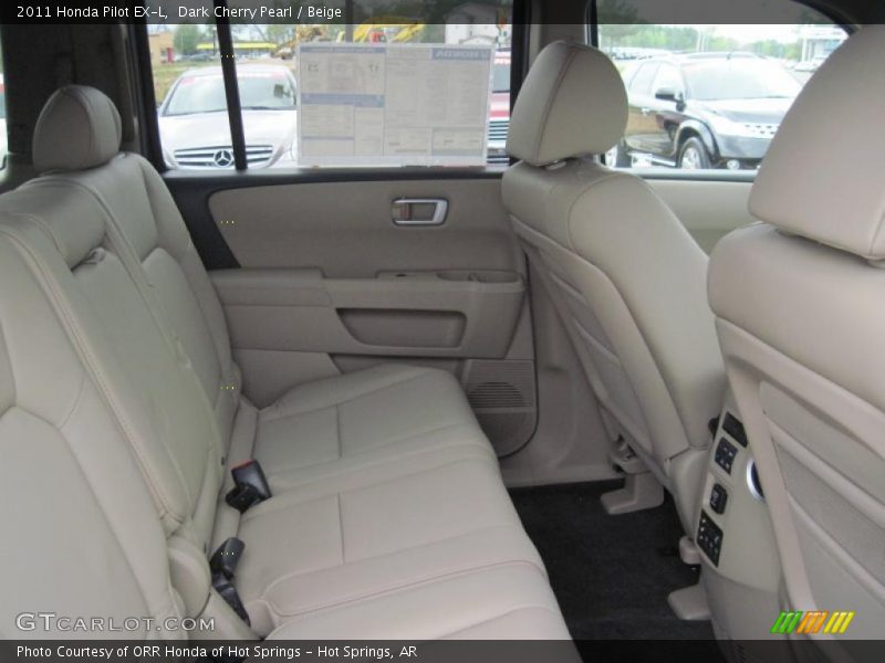 Dark Cherry Pearl / Beige 2011 Honda Pilot EX-L