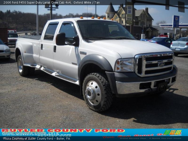 Oxford White / Tan 2006 Ford F450 Super Duty Lariat Crew Cab 4x4