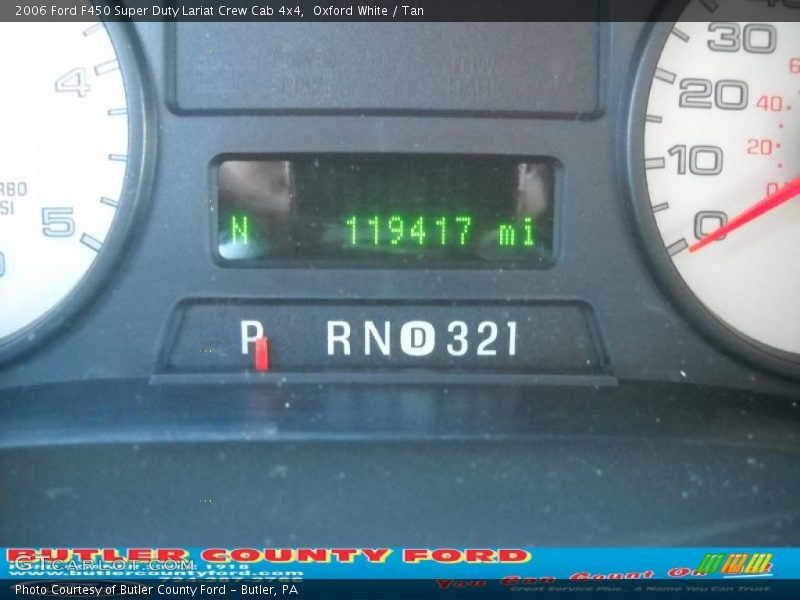 Oxford White / Tan 2006 Ford F450 Super Duty Lariat Crew Cab 4x4