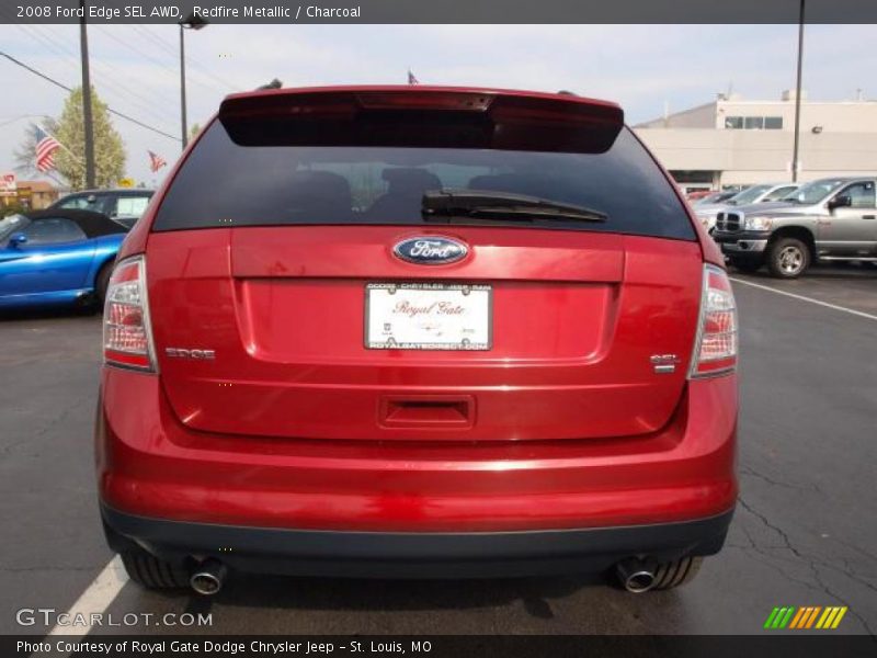 Redfire Metallic / Charcoal 2008 Ford Edge SEL AWD