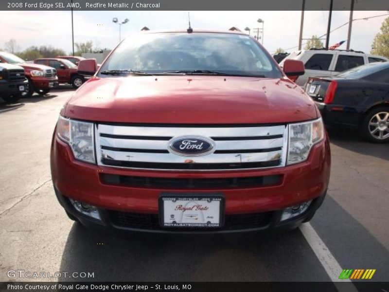 Redfire Metallic / Charcoal 2008 Ford Edge SEL AWD