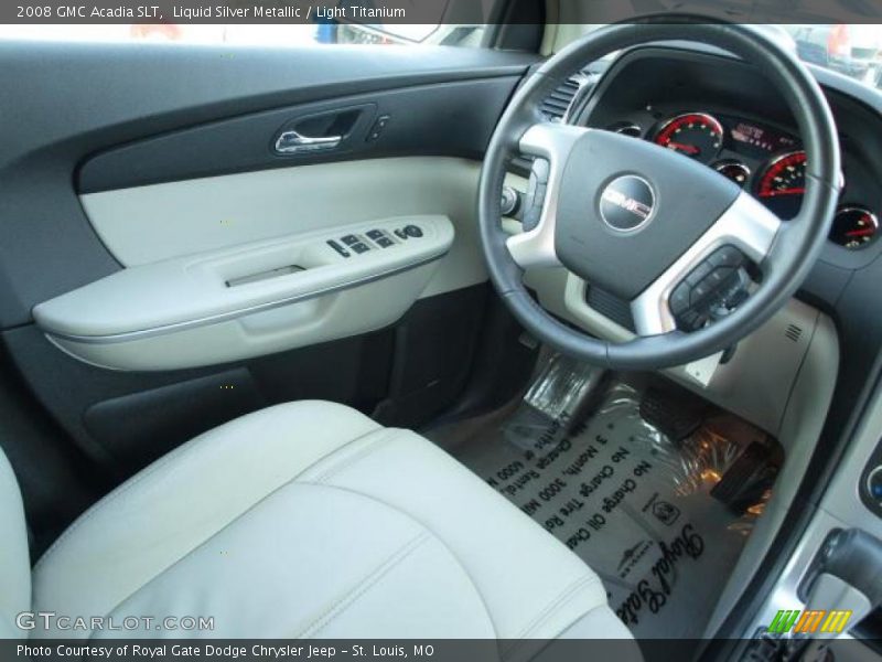 Liquid Silver Metallic / Light Titanium 2008 GMC Acadia SLT
