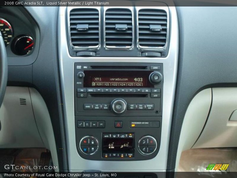 Liquid Silver Metallic / Light Titanium 2008 GMC Acadia SLT